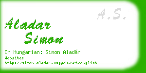 aladar simon business card